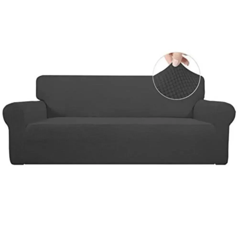 Easy-Going‎ Stretch Oversized Sofa Slipcover 1-Piece Gray Furniture Protector